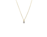 18K Gold Necklace with diamonds