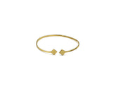 18K Gold Bangle With Square Cuff design BG00003218/K00229