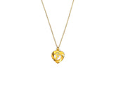 18K Gold latter F Pendant P01060
