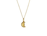 18K Gold Moon Pendant BG80001548