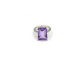 Silver ring With Amethyst Gemstone LMR07588