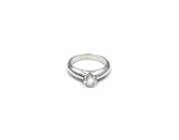 18K White Gold engagement Ring With Diamond LMR00971