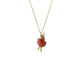 18K Gold Red ballerina dancer Pendant BG00002670/P00509