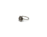 18K White Gold Ring With Rose design BG00000982/R00179