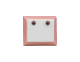 925 Silver Earring With Red Stone SE00001