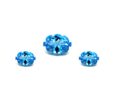 High-Quality Blue Topaz Gemstones full set for earrings and Pendant LOT60