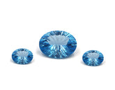 High-Quality Blue Topaz Gemstones full set for earrings and Pendant LOT60 (2)