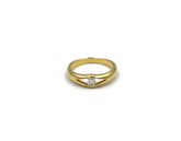18K Gold Ring Split shank With Diamond UR11764