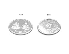 Buy Online Silver Coin in Dubai | Laxmi and Ganesha 10 gm Silver Coin