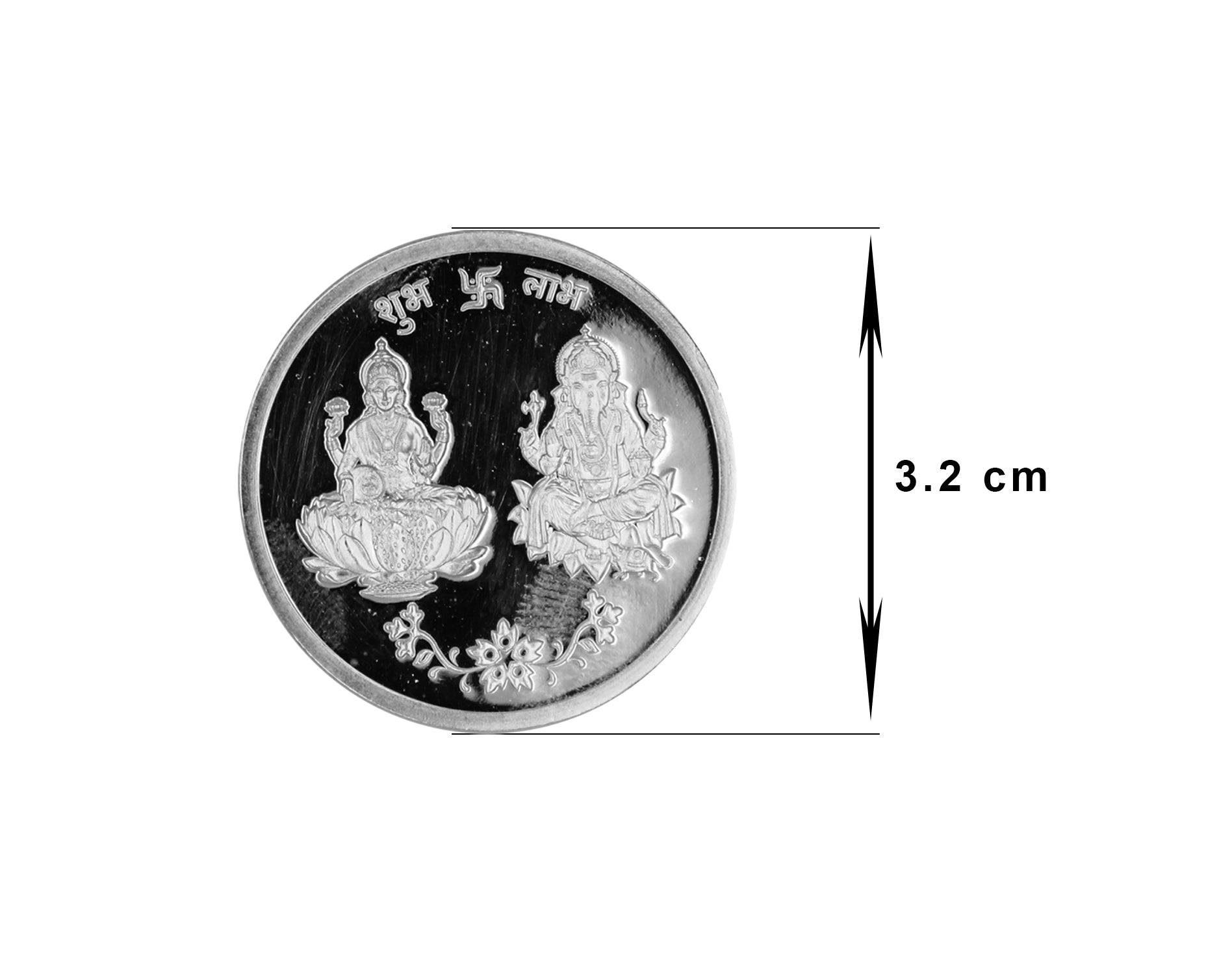 Buy Online Silver Coin in Dubai | Laxmi and Ganesha 10 gm Silver Coin
