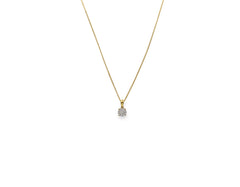 18K Gold Necklace with diamonds