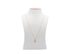 18K Gold Necklace with diamonds