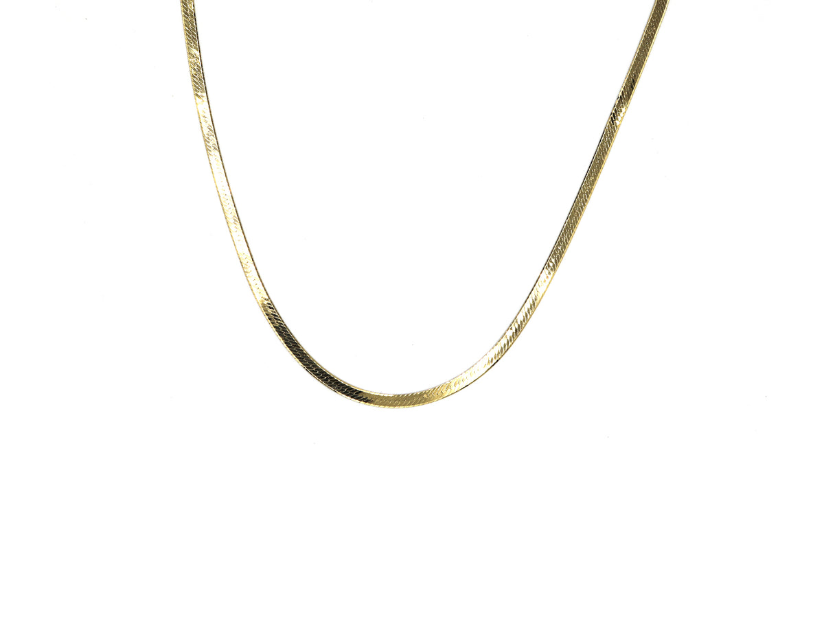 18K Gold Snake Design Chain AFC06306
