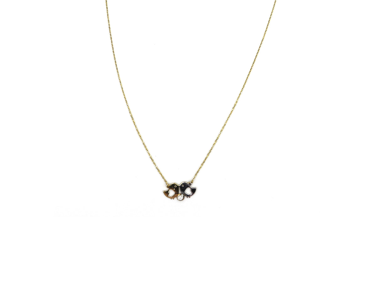 18K Gold necklace AFN03421