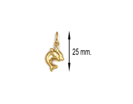 18K Gold Dolphin Pendant BG80001572