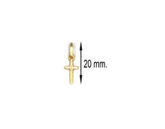 18K Gold Small Cross Pendant BG80003671