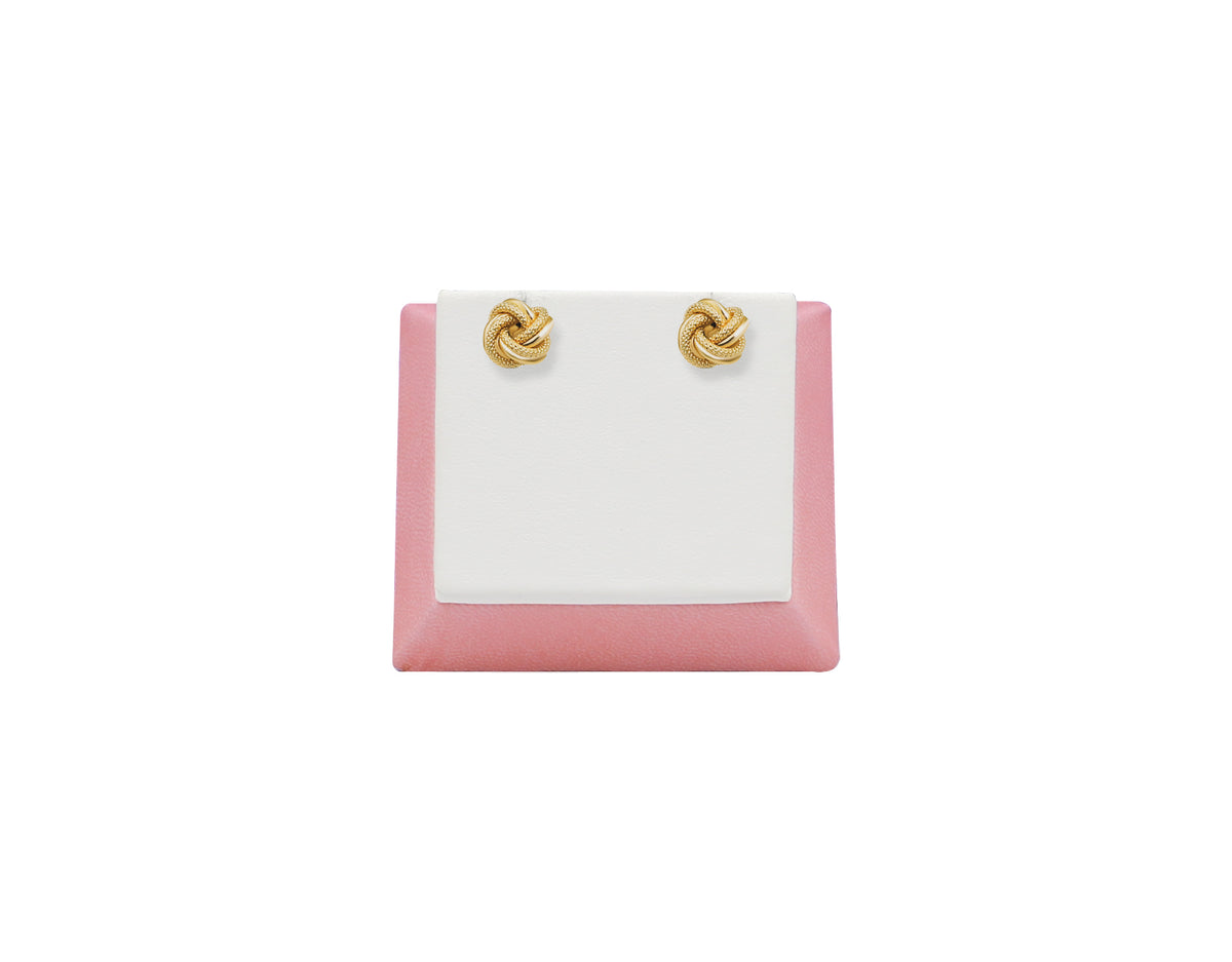 18K Gold Knot design stud Earring E01405