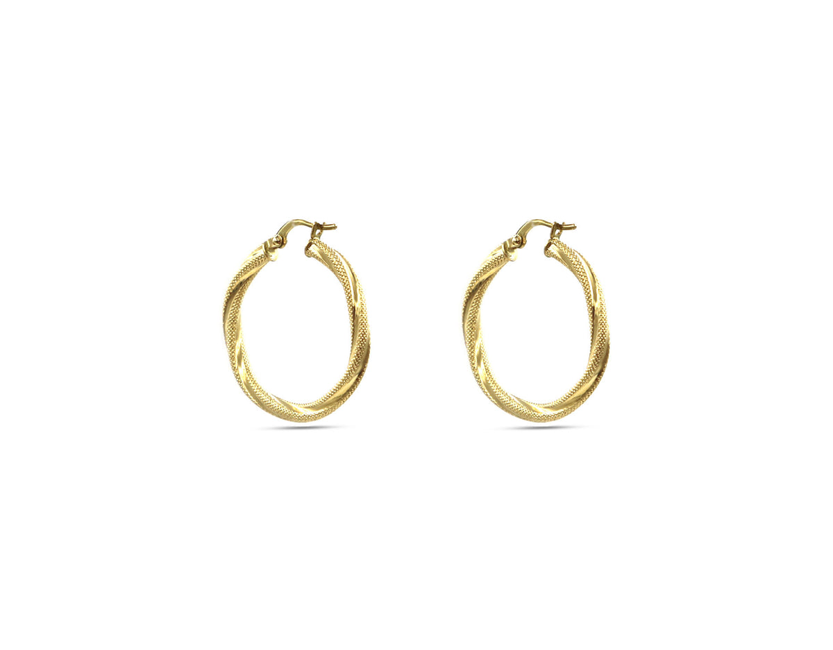 18K Gold Earring E01400