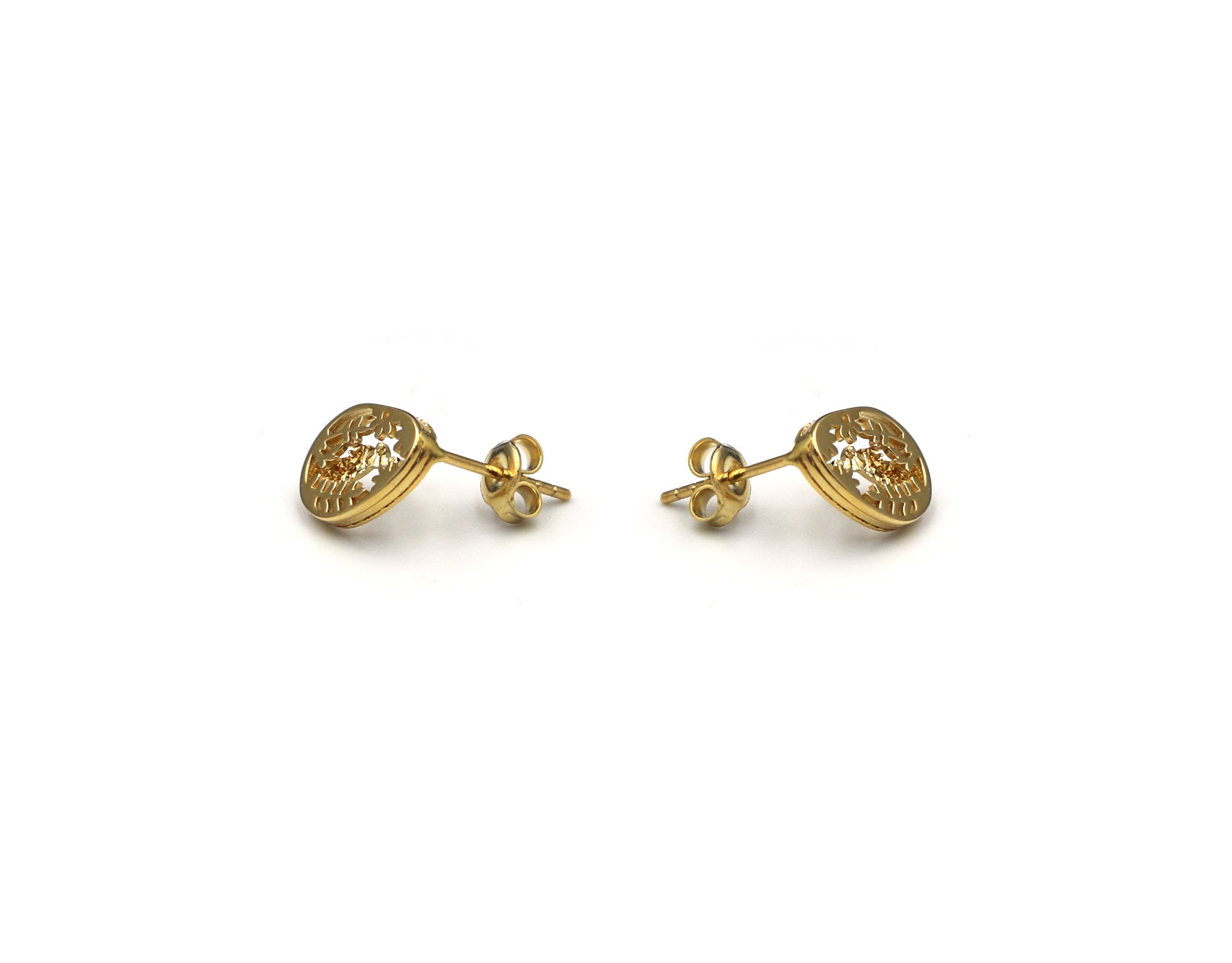18K Gold Earring E01422