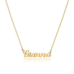 Hand Made Personalized Gold Name Necklace