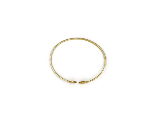 18K Gold Bangle With Square Cuff design BG00003218/K00229