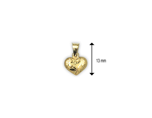 18K Gold Heart Pendant BG20005930/P01019