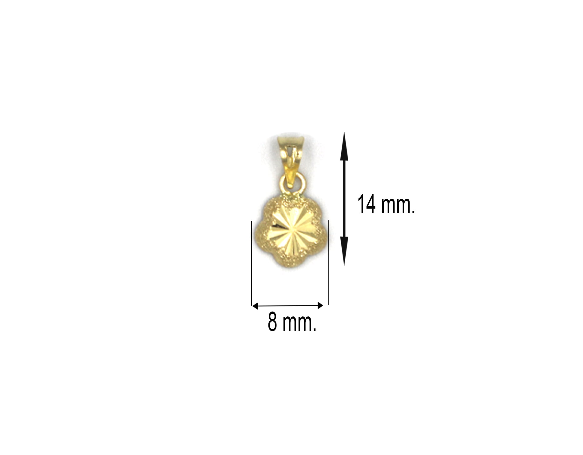 18K Gold pendant P01067