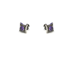 925 Silver Earring With purple Stone SE00005