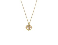 18K Gold Spanish Design heart Pendant SP05PEN03