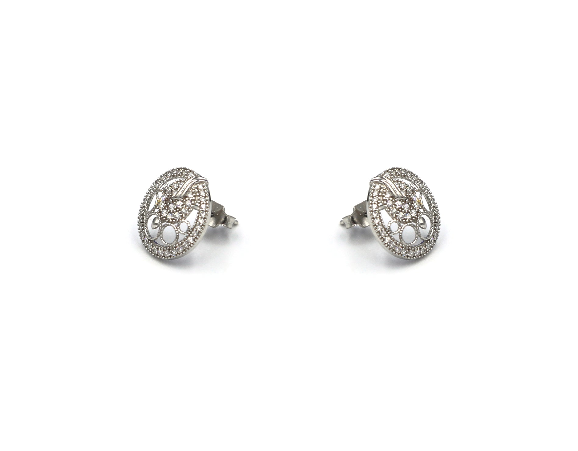 18K White Gold Earring AFE04107