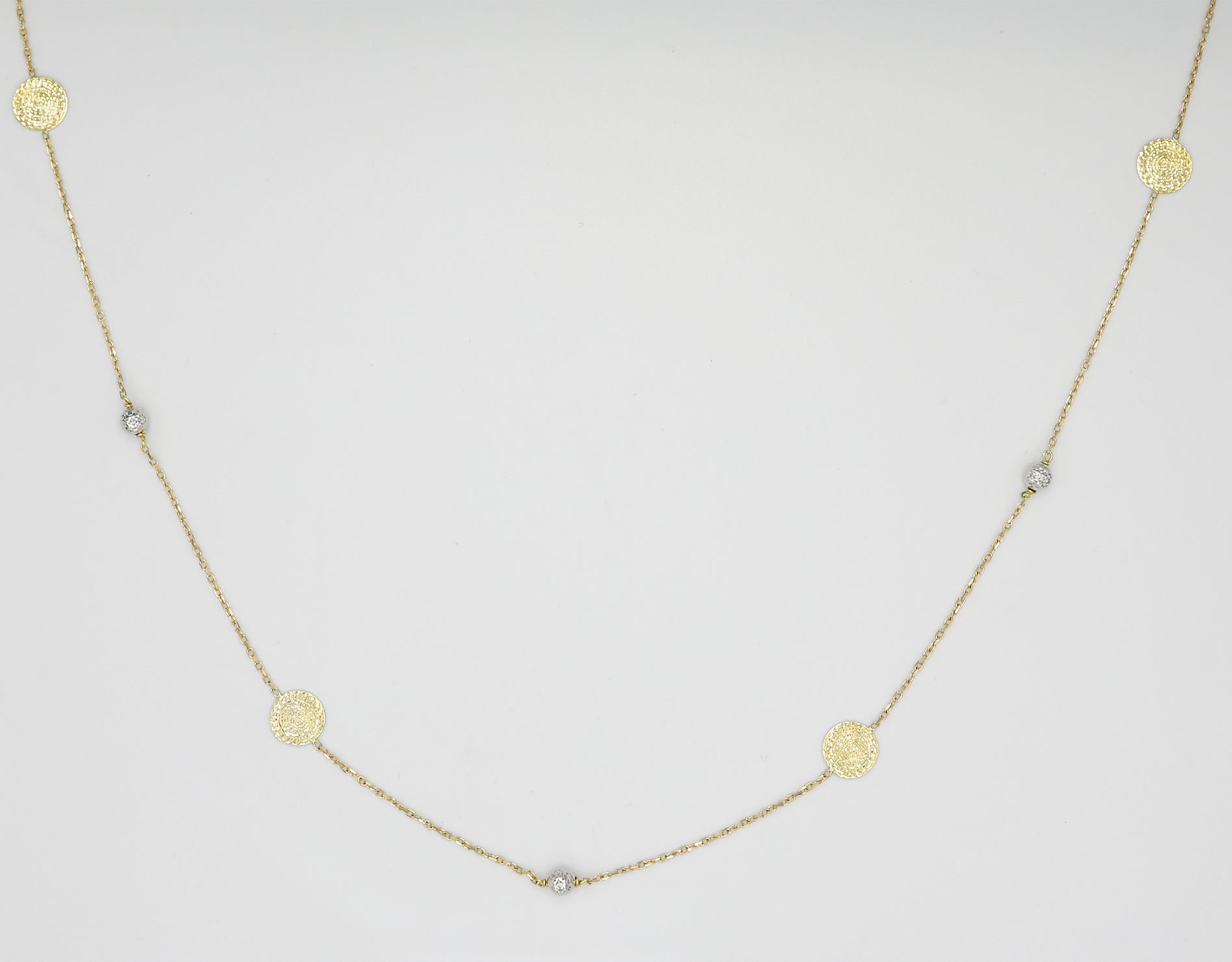 18K Gold Long necklace approximately 31 Inches AFN03733