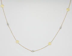 18K Gold Long necklace approximately 31 Inches AFN03733