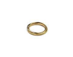 18K 3 loop Gold Ring bg80001125