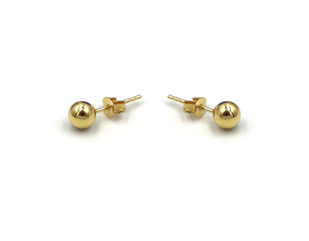 18K Gold Earring simple bowl design BG00001986/E00386