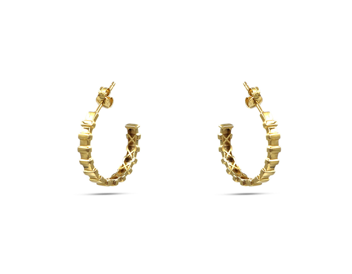 18K Gold Earring E01376