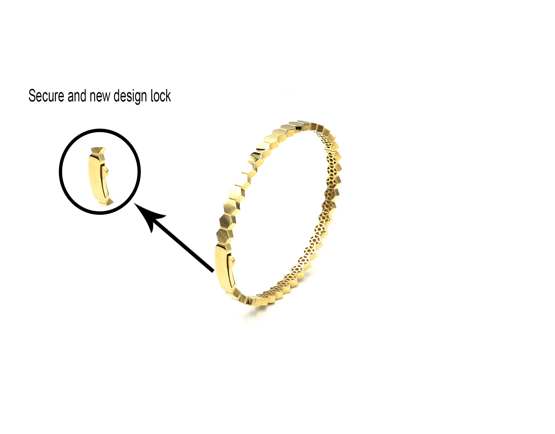 18K Gold New Design Bangle K00415