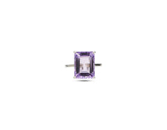 Silver ring With Amethyst Gemstone LMR07588