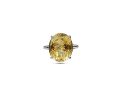 Silver Ring With Citrine Gemstone LMR07593
