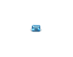 High-Quality Emerald-Cut Blue Topaz Gemstone LOT14