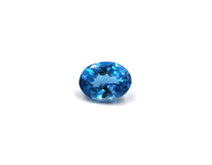 High-Quality Oval Shape Blue Topaz Gemstone LOT28