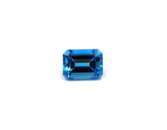 High-Quality Emerald-Cut Blue Topaz Gemstone LOT52
