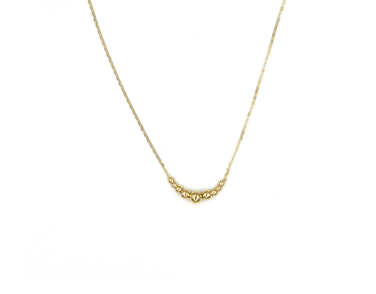 18K Gold necklace in bowl design N00491