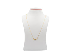 18K Gold necklace in bowl design N00491