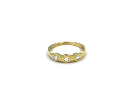 18K Gold Ring With Diamond NL04470