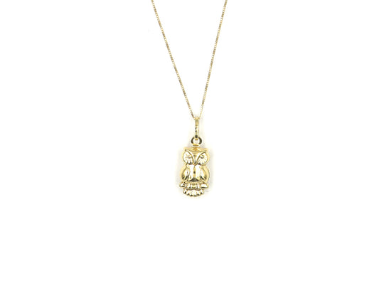 18K Gold Owl Pendant BG20005111/P00910
