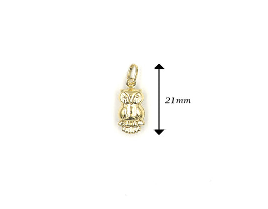 18K Gold Owl Pendant BG20005111/P00910