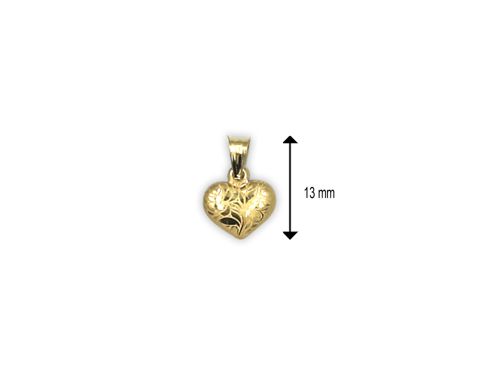 18K Gold Heart Pendant BG20005931/P01020