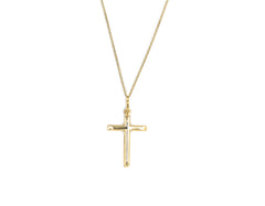 18K Cross Gold Pendant P01053