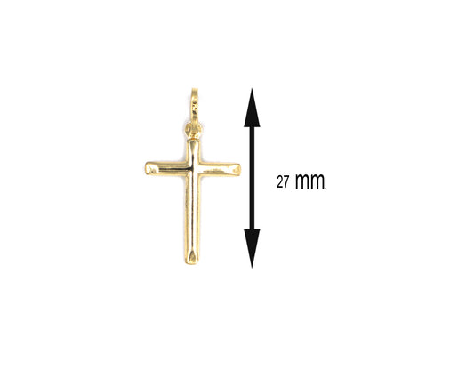 18K Cross Gold Pendant P01053