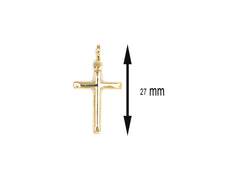 18K Cross Gold Pendant P01053